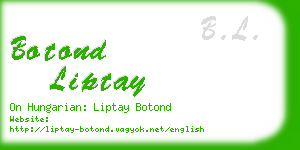 botond liptay business card